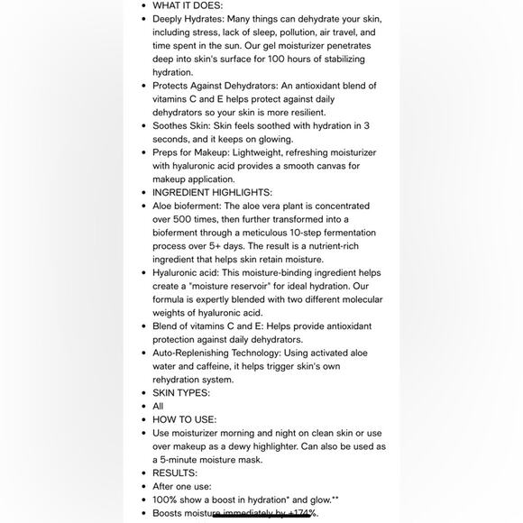 New Clinique Moisture Surge 100H Auto-Replenishing Hydrator 1.7 oz - Picture 6 of 12